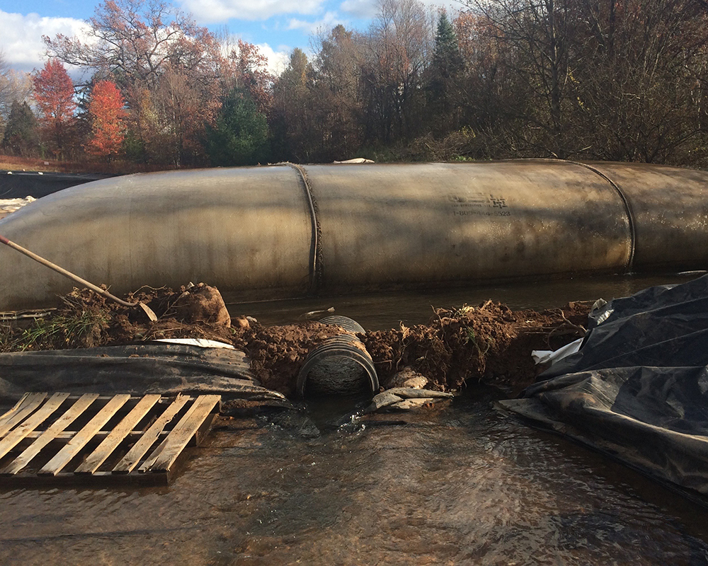 Dewatered Solids are Consolidated and Ready for Disposal