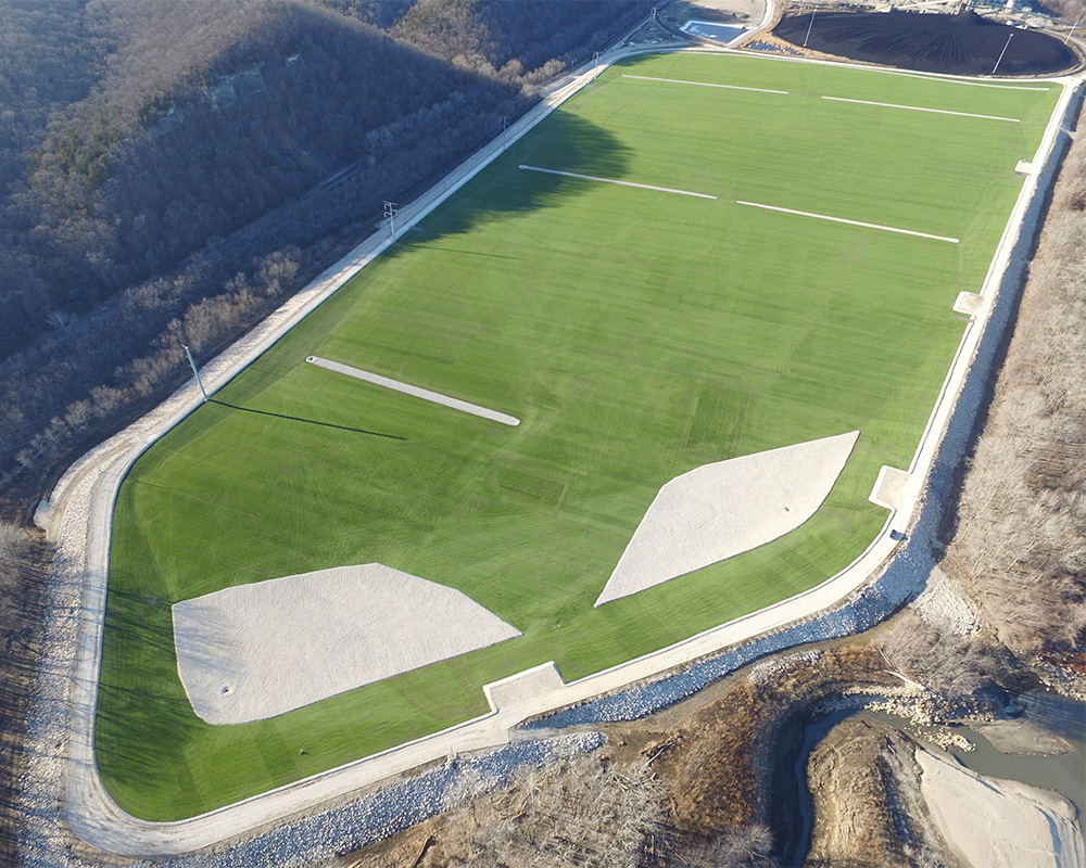 Completed Closure Turf Installation at a Power Plant